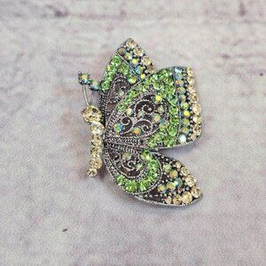 Spoontiques Rhinestone Butterfly Brooch
